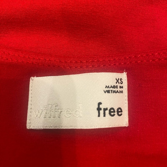Aritzia Red Wilfred Free Body con dress - Picture 2 of 2